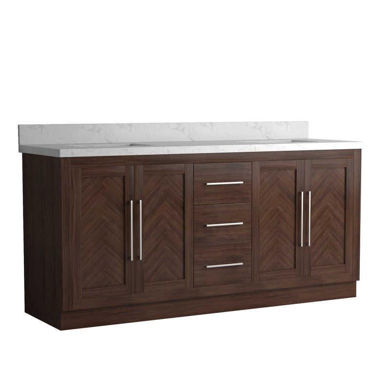 Vivian 72 inch Double Freestanding Bath Vanity