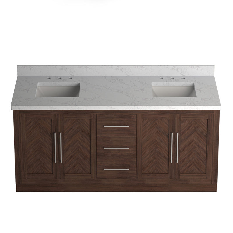 Vivian 72 inch Double Freestanding Bath Vanity