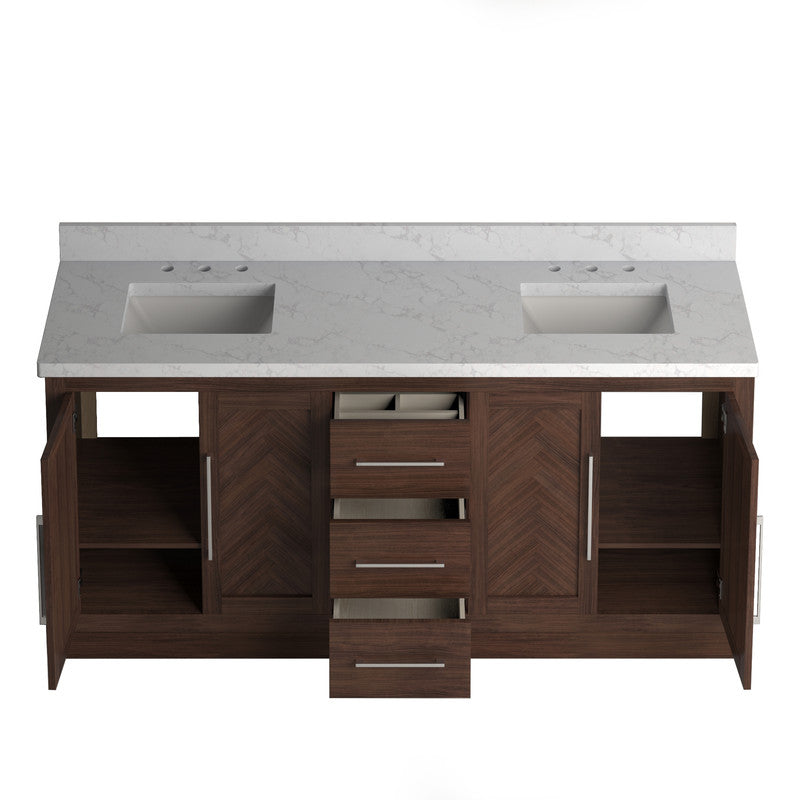 Vivian 72 inch Double Freestanding Bath Vanity