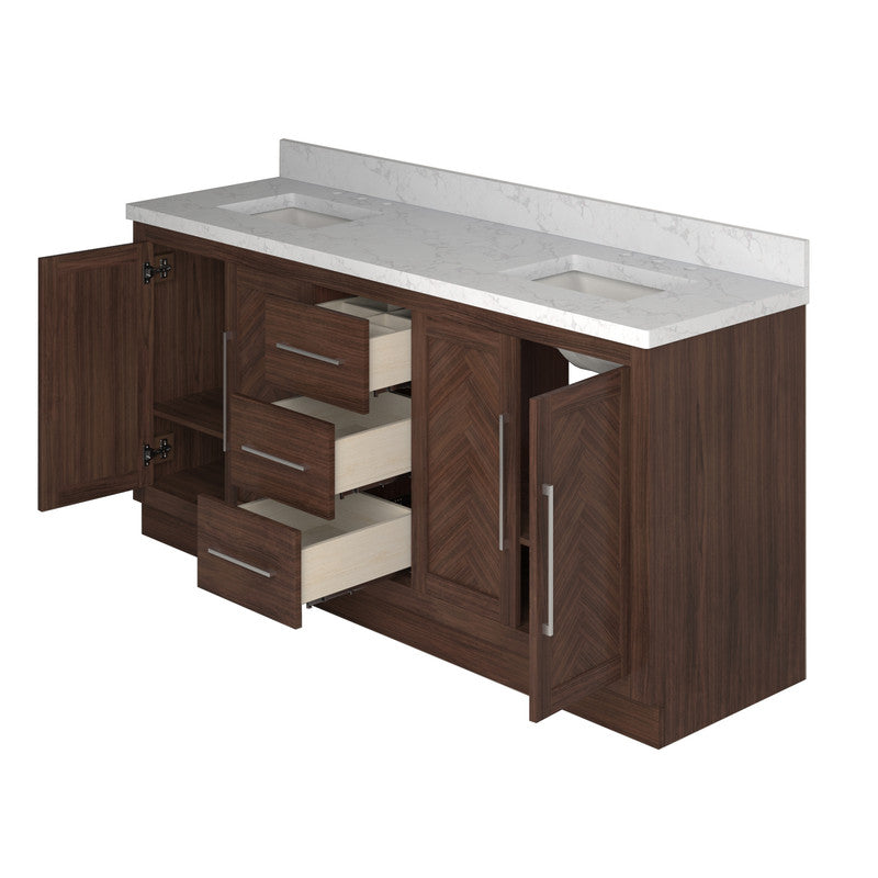 Vivian 72 inch Double Freestanding Bath Vanity