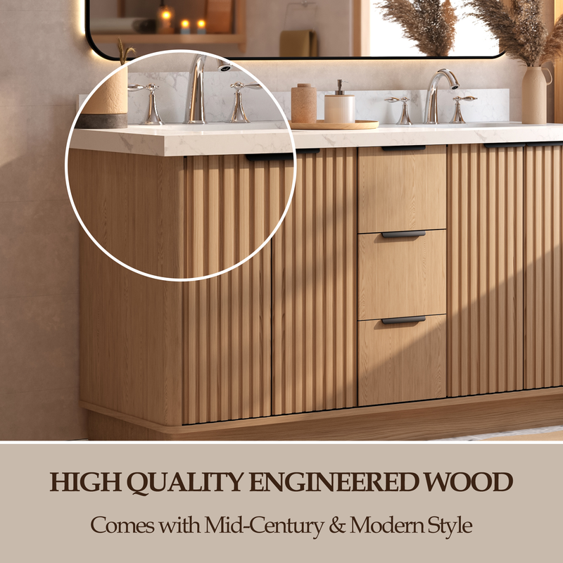 Kathryn 60 inch Double Freestanding Bath Vanity