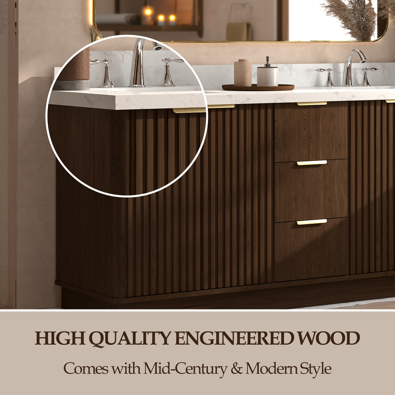 Kathryn 72 inch Double Freestanding Bath Vanity