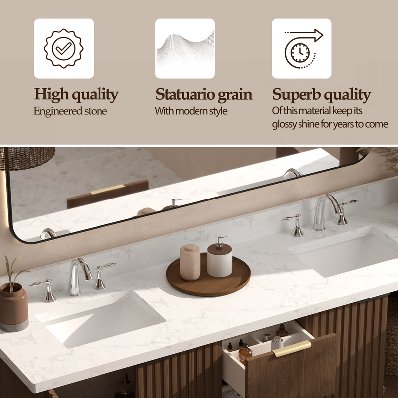 Kathryn 72 inch Double Freestanding Bath Vanity