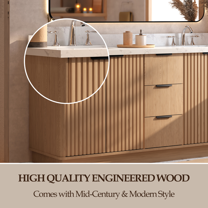 Kathryn 72 inch Double Freestanding Bath Vanity