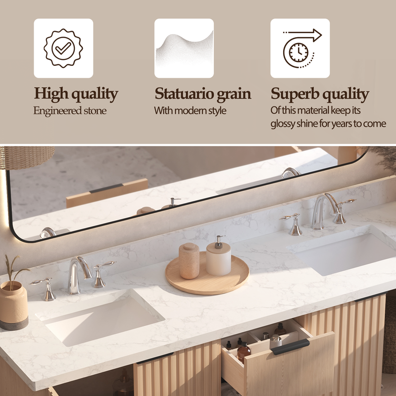 Kathryn 72 inch Double Freestanding Bath Vanity