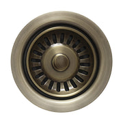 3 1/2" Waste Disposer Trim with Matching Basket Strainer for Deep Fireclay Sinks
