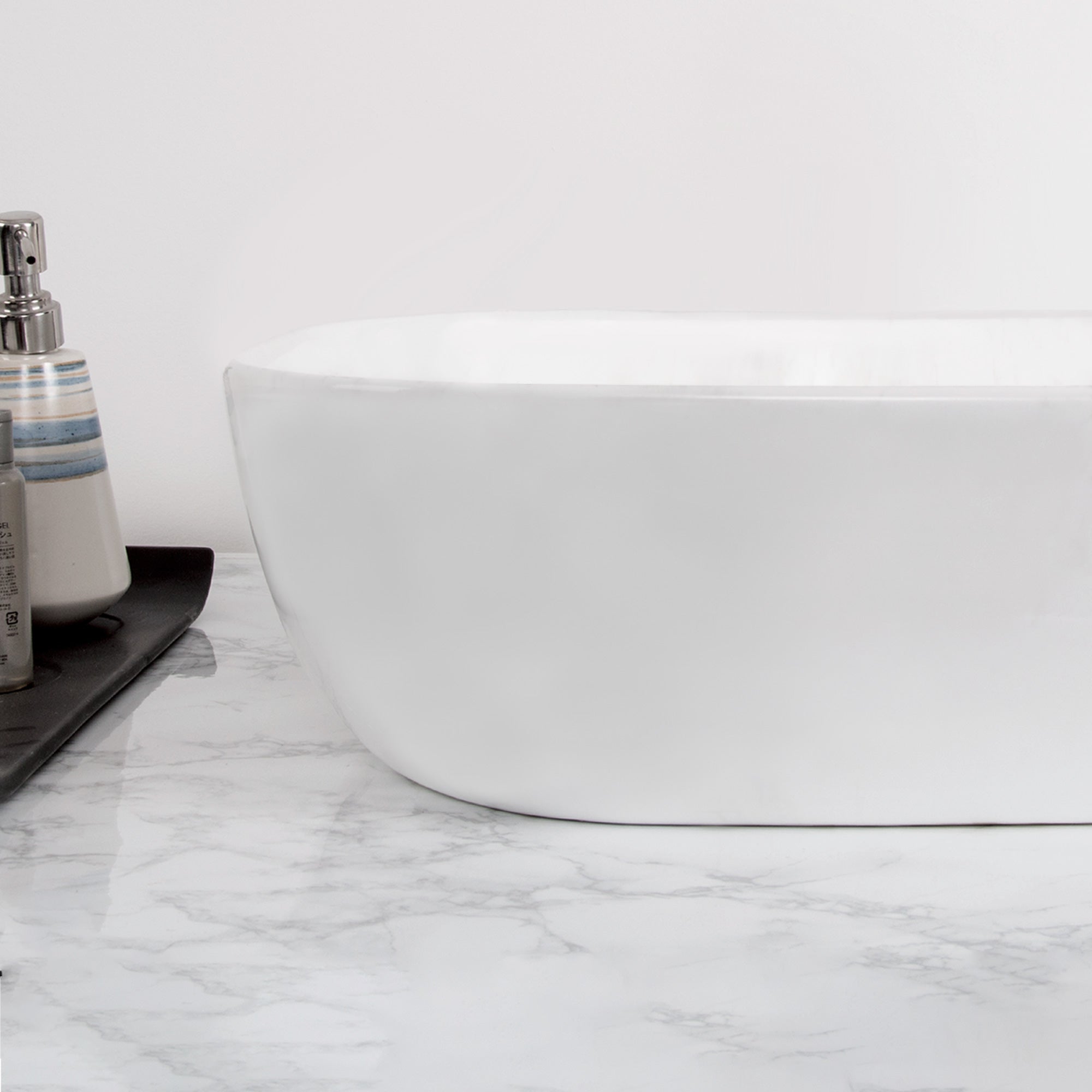 Isabella Plus Collection Rectangular Above Mount Basin with Center Drain