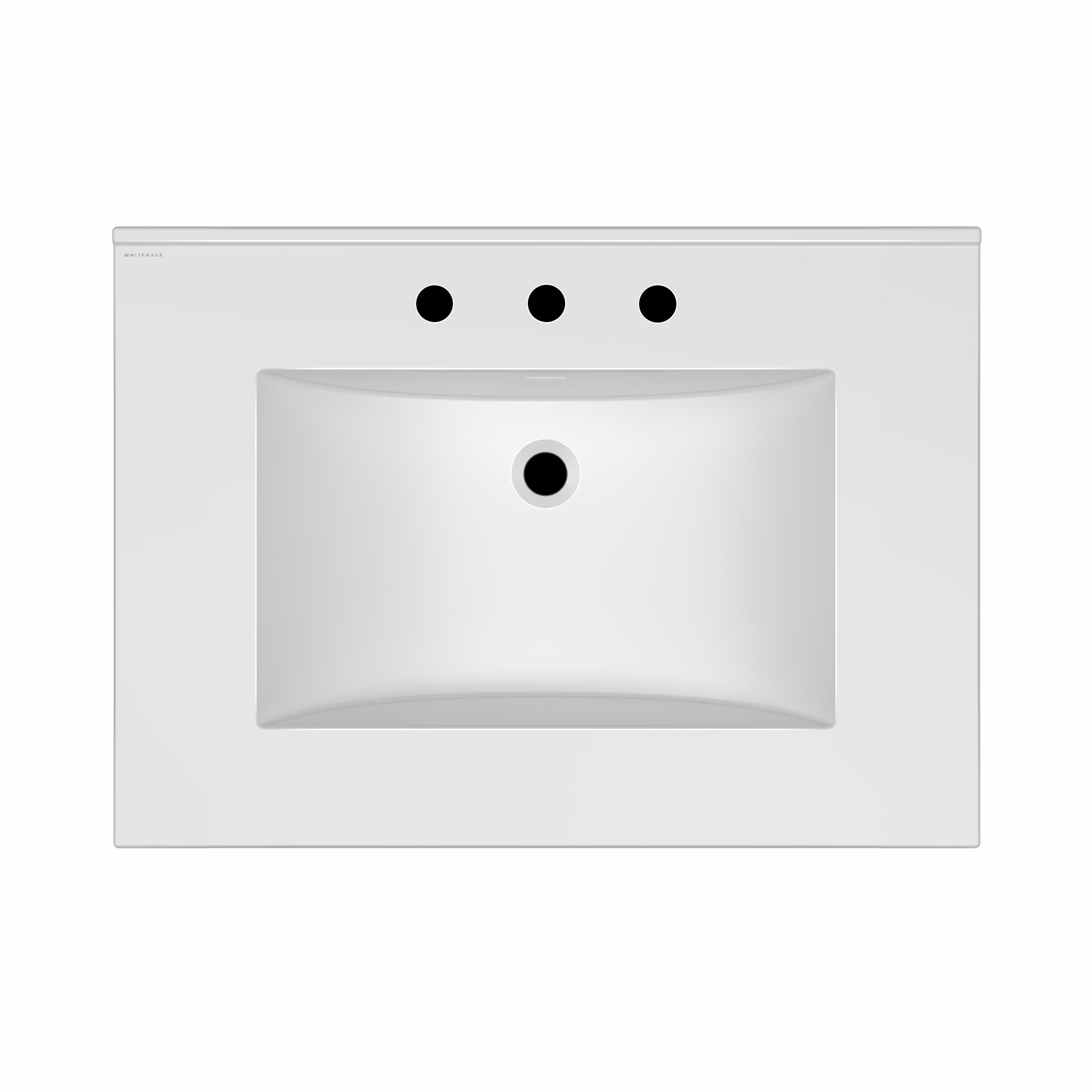 31" Countertop Vanity Sink with Integrated Rectangular Bowl