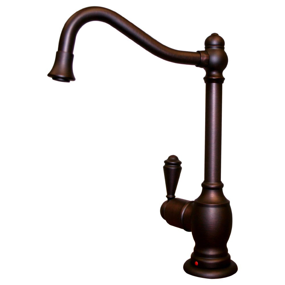Point of Use Instant Hot Water Faucet with Traditional Spout and Self Closing Handle