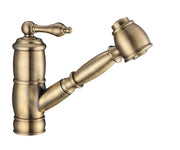 Vintage III Plus single hole, single lever faucet with a pull-out spray head
