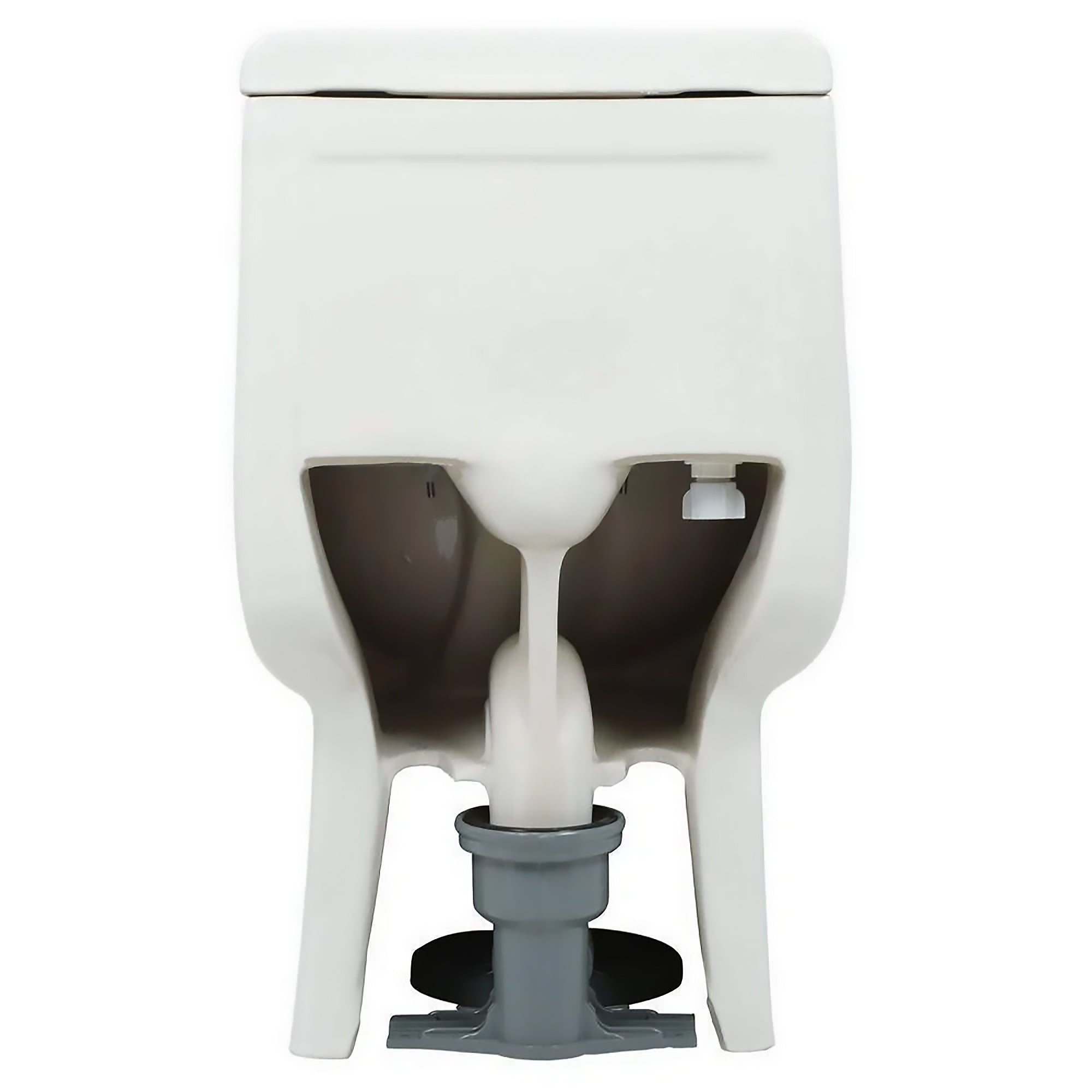 Magic Flush Eco-Friendly One Piece Toilet with a Siphonic Action Dual Flush System,  Elongated Bowl, 1.6/1.1 GPF and WaterSense Certified