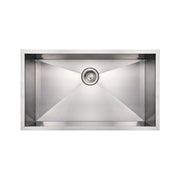 Noah's Collection Brushed Stainless Steel Commercial Single Bowl Undermount Sink
