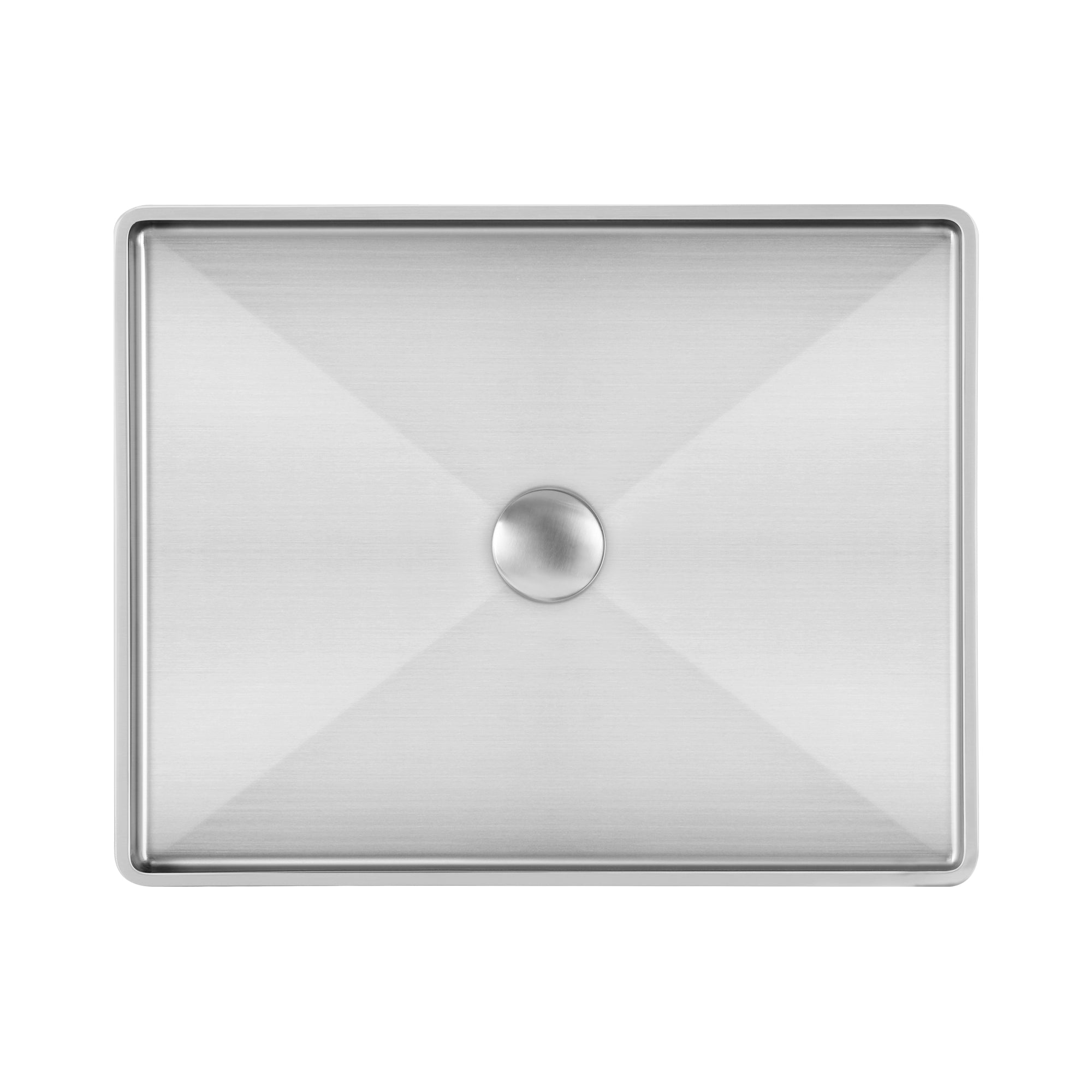 Noah Plus 10 gauge frame, Rectangular Above Mount Basin Set with center drain
