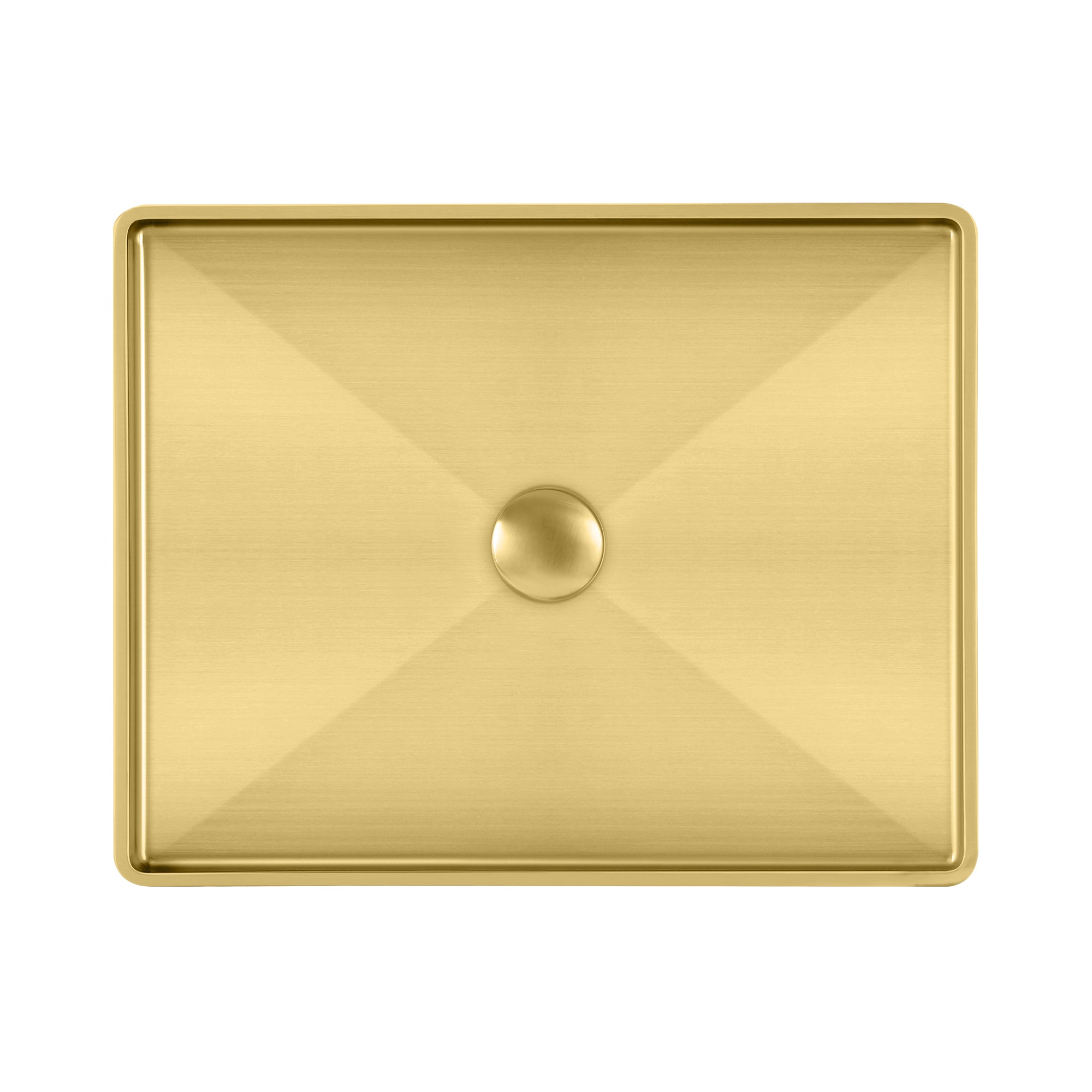 Noah Plus 10 gauge frame, Rectangular Above Mount Basin Set with center drain