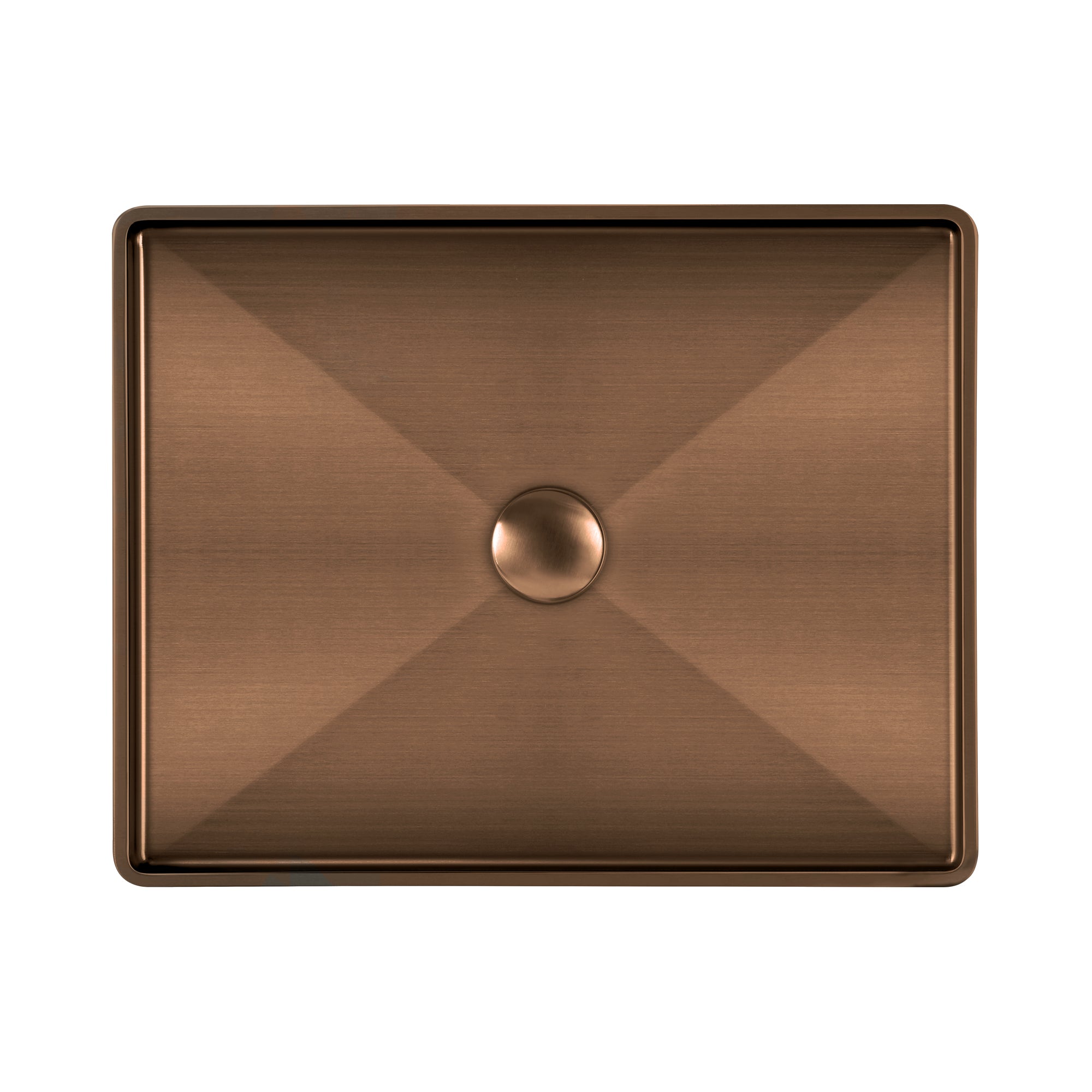 Noah Plus 10 gauge frame, Rectangular Above Mount Basin Set with center drain