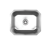 Noah's Collection Brushed Stainless Steel Single Bowl Undermount Sink