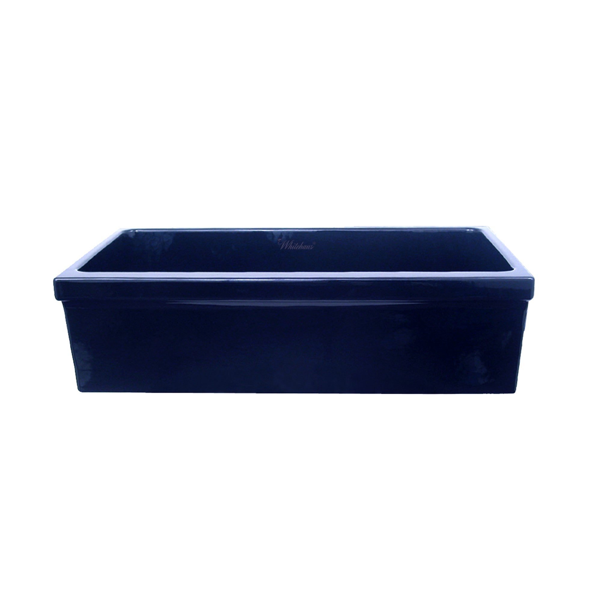 Farmhaus Fireclay Quatro Alcove Reversible Sink with Decorative 2 ½" Lip on One Side and 2" Lip on the Opposite Side