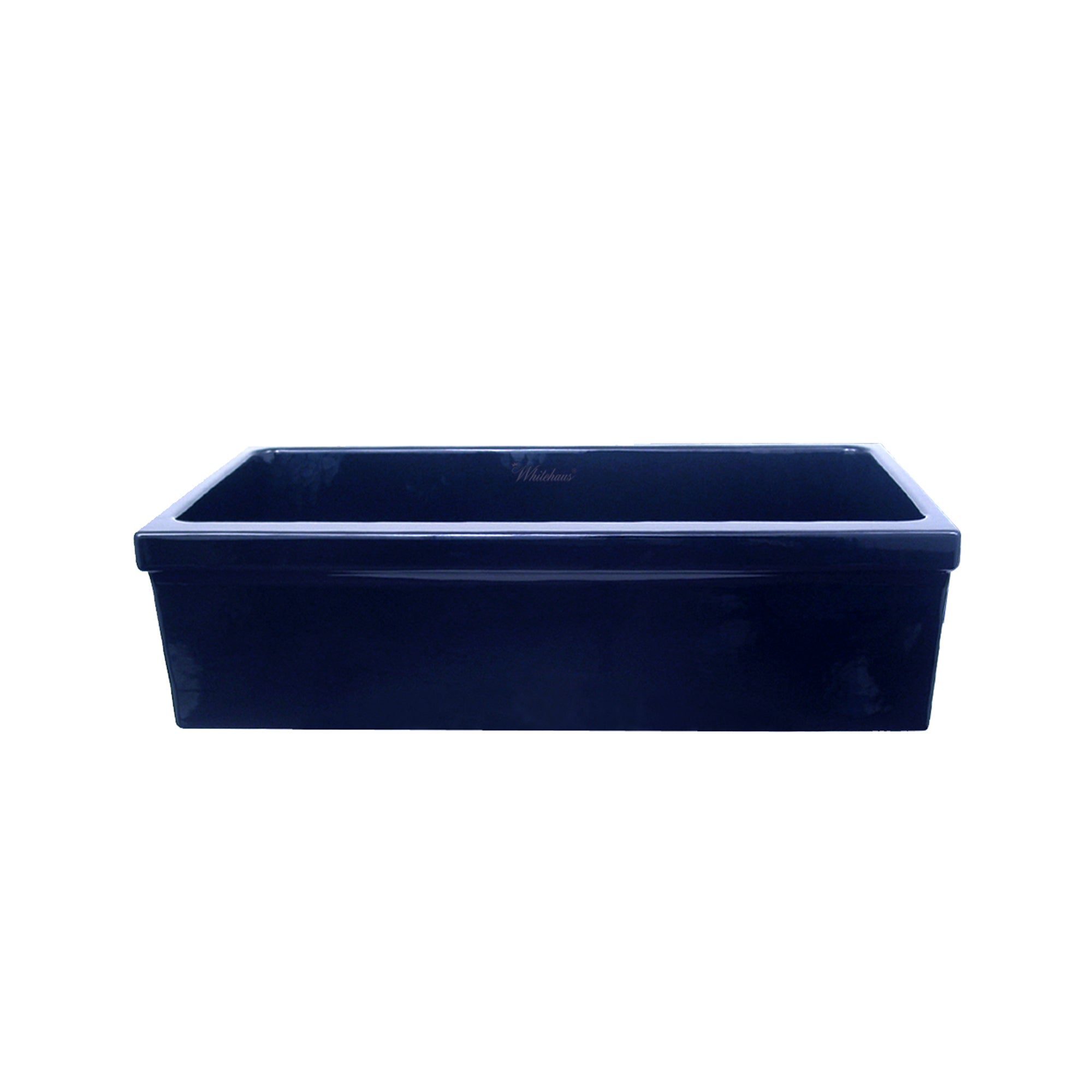 Farmhaus Fireclay Quatro Alcove Large Reversible Sink with Decorative 2 ½" Lip on One Side and 2" Lip on the Opposite Side