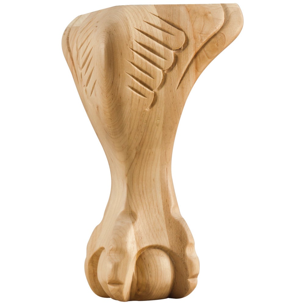 Hardware Resources 4-1/2" W x 4-1/2" D x 8" H Maple Ball & Claw Leg