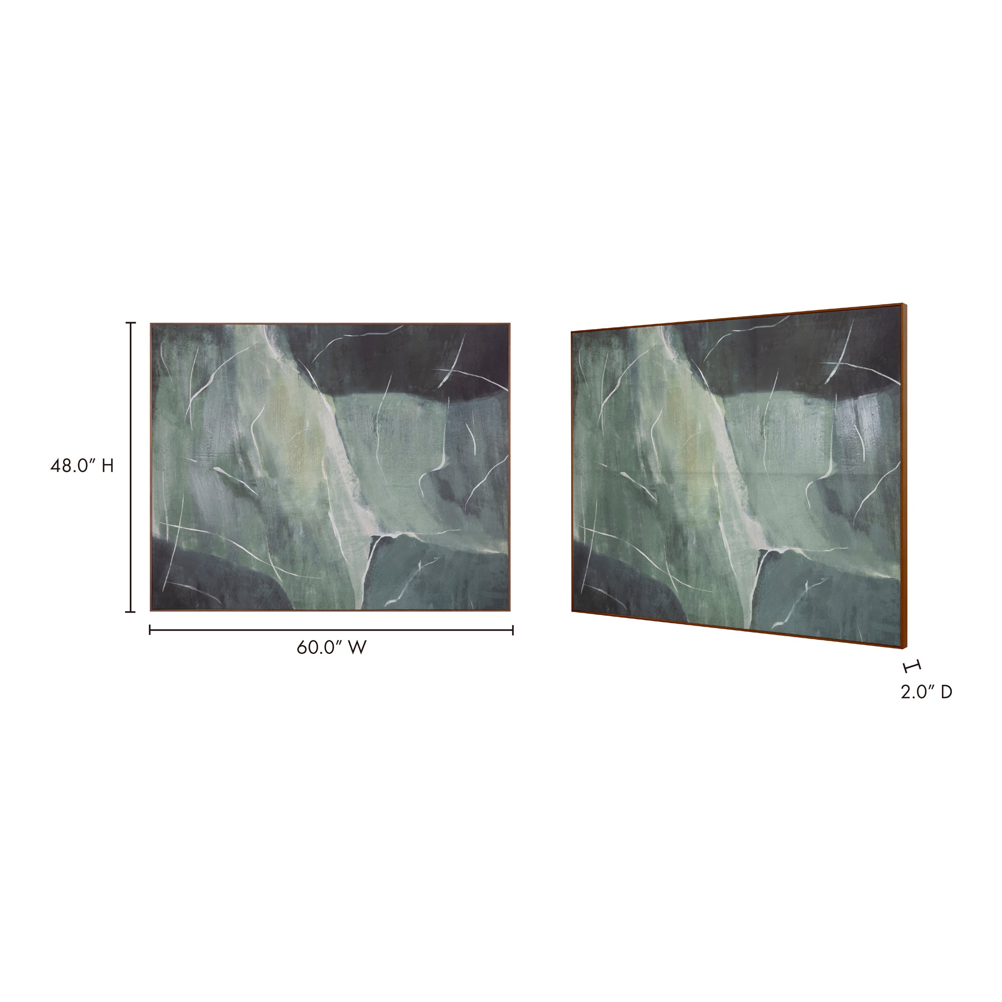 Moes Impression Framed Painting Verdant Palette WP-1275-37