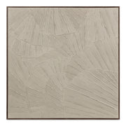 Moes Flutter Framed Painting Cool Beige WP-1306-37