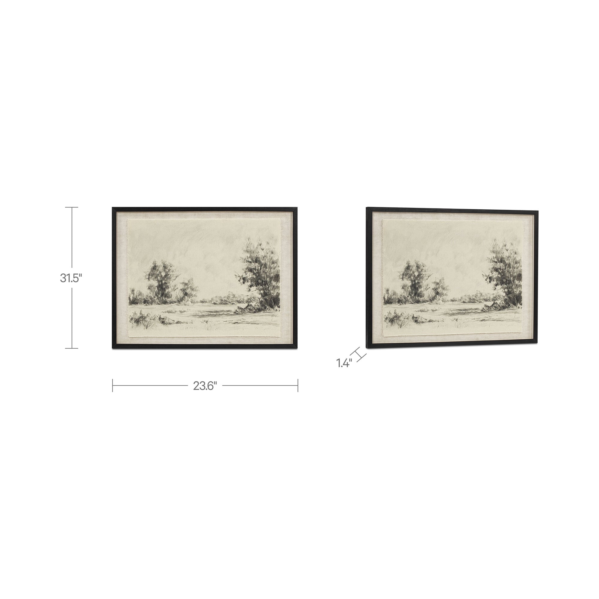 Moes Briar Framed Print On Linen WP-1337-37