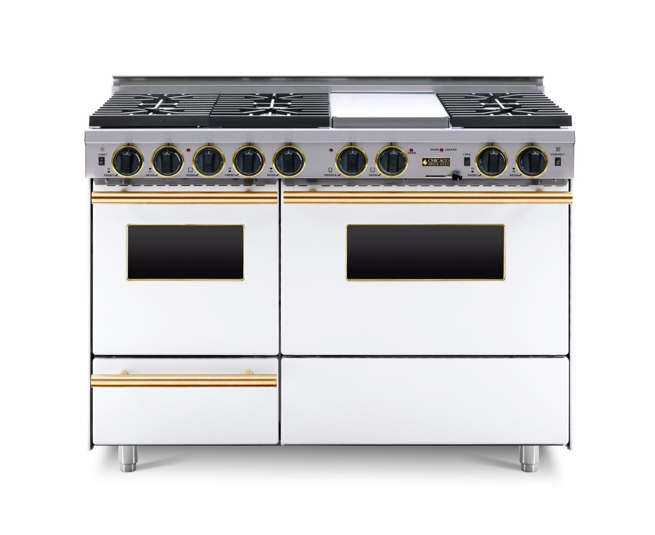 48" True Dual-Fuel Self-Cleaning Convection Range with Sealed Burners