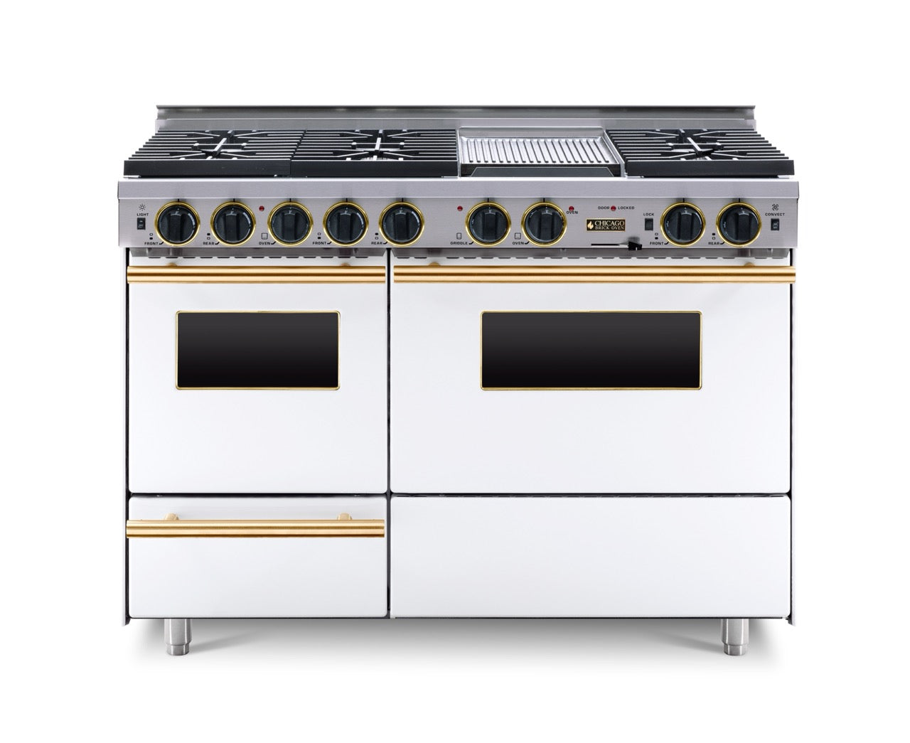 48" True Dual-Fuel Self-Cleaning Convection Range with Sealed Burners