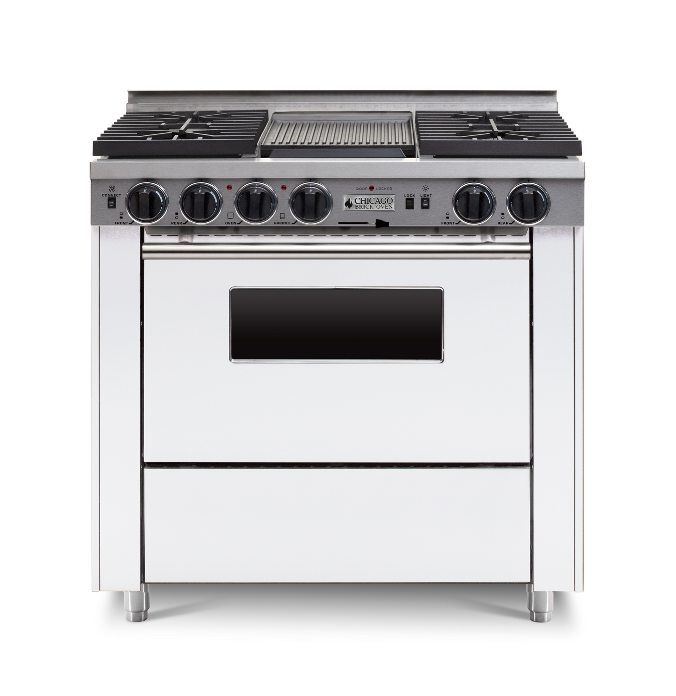 36" Dual-Fuel Self-Cleaning Convection Range - Sealed Burners
