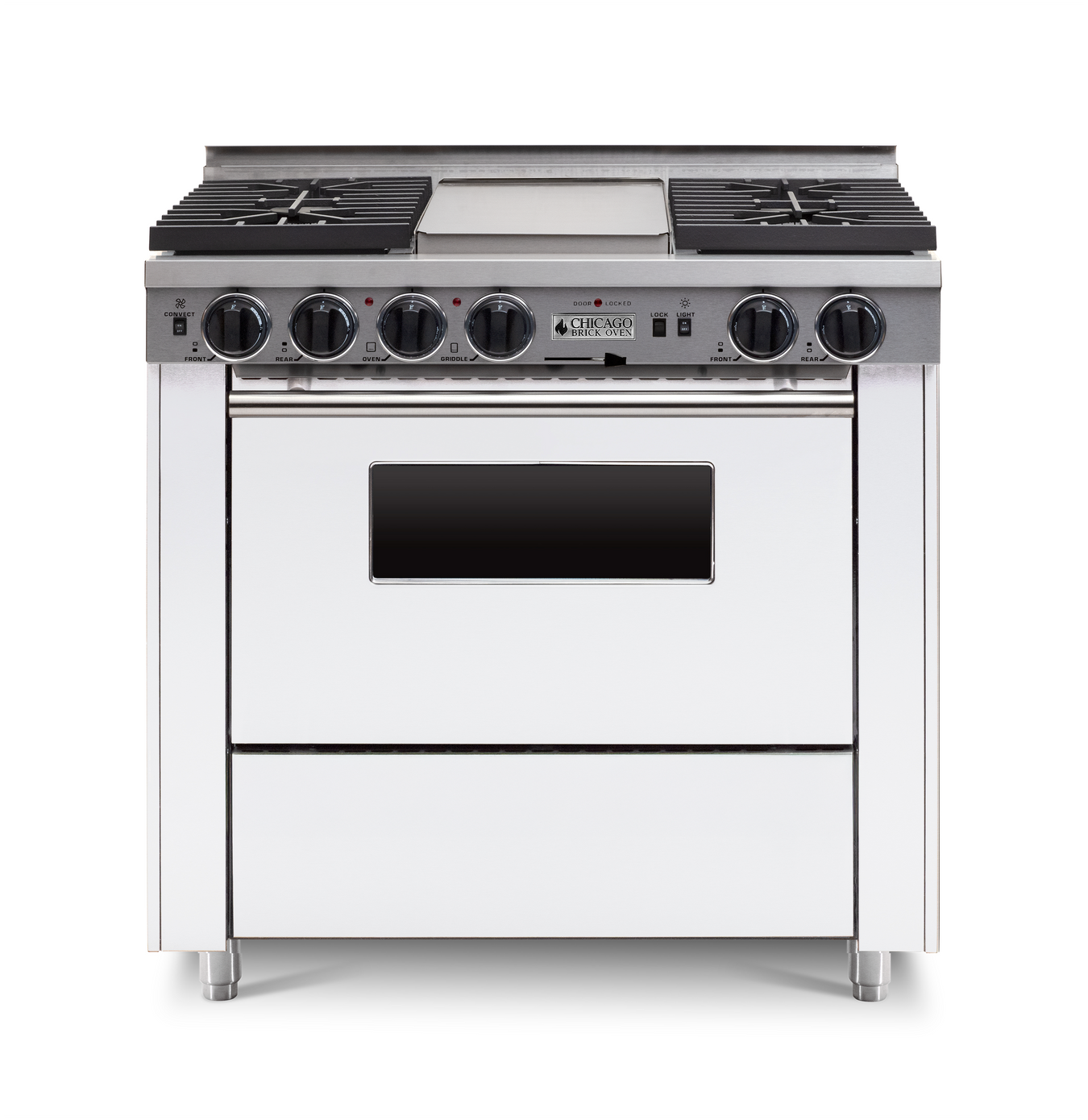 36" Dual-Fuel Self-Cleaning Convection Range - Sealed Burners