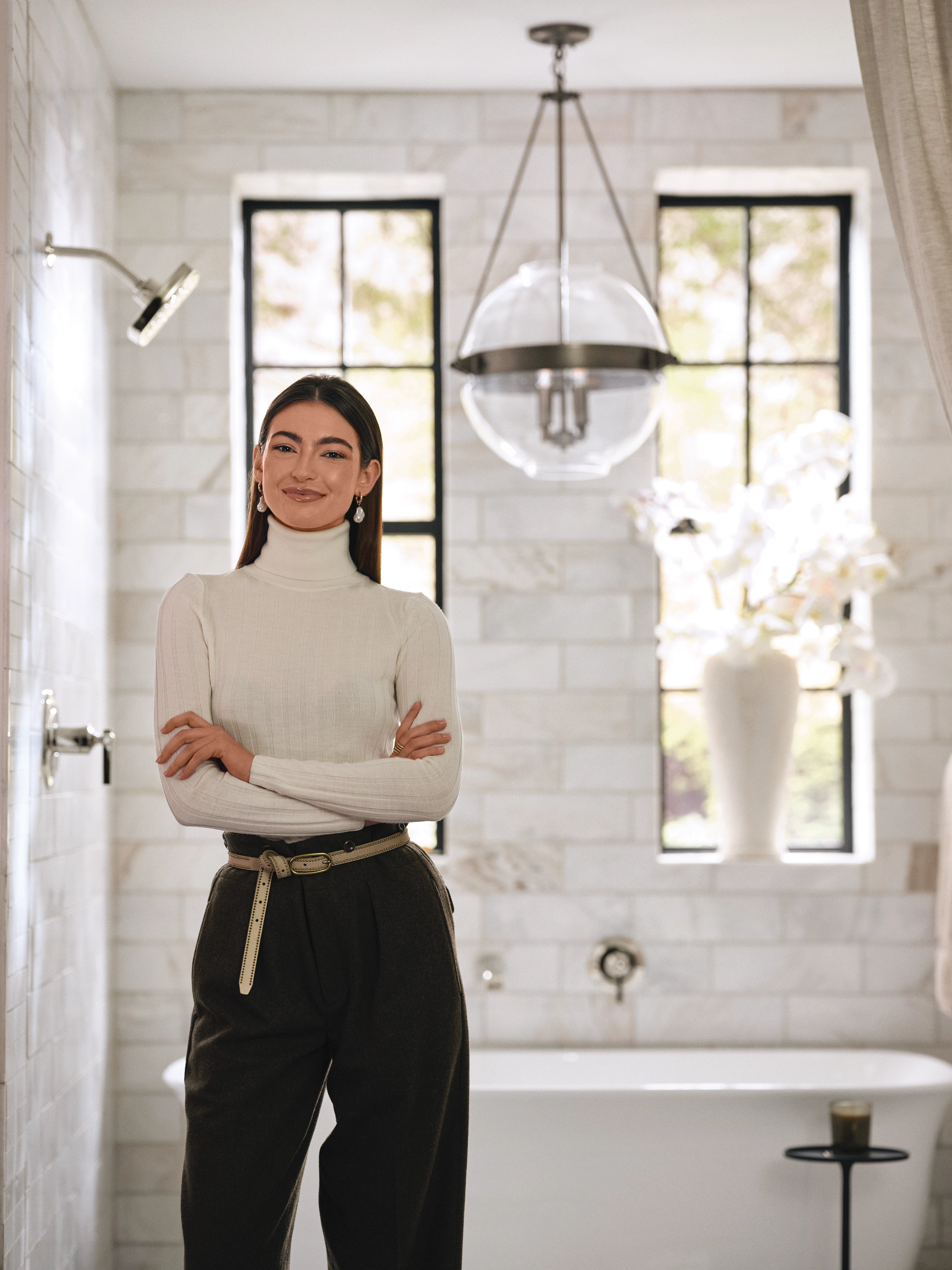 Moen WTS921 Flara Wall Mount Tub Filler Trim