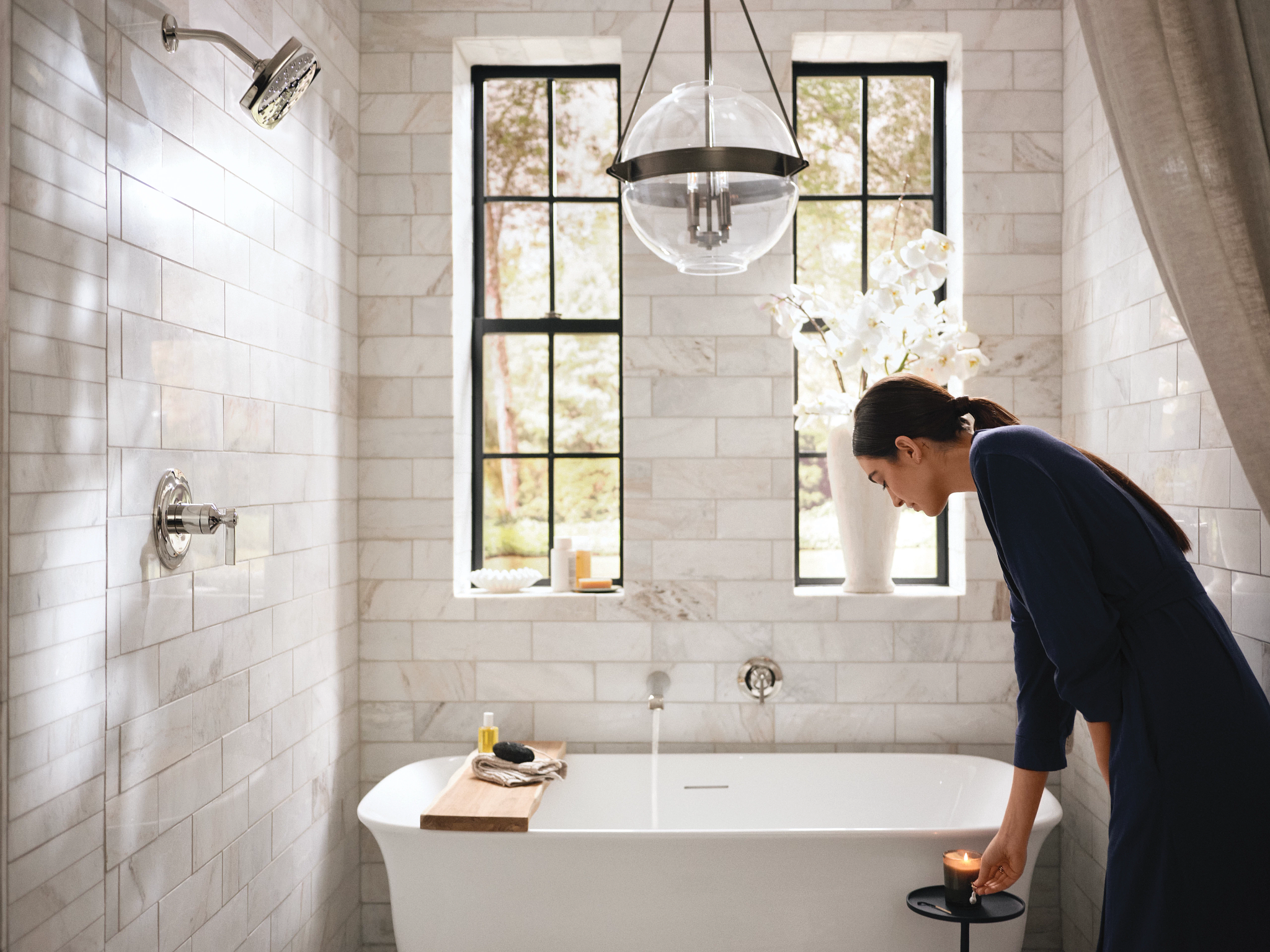 Moen WTS921 Flara Wall Mount Tub Filler Trim