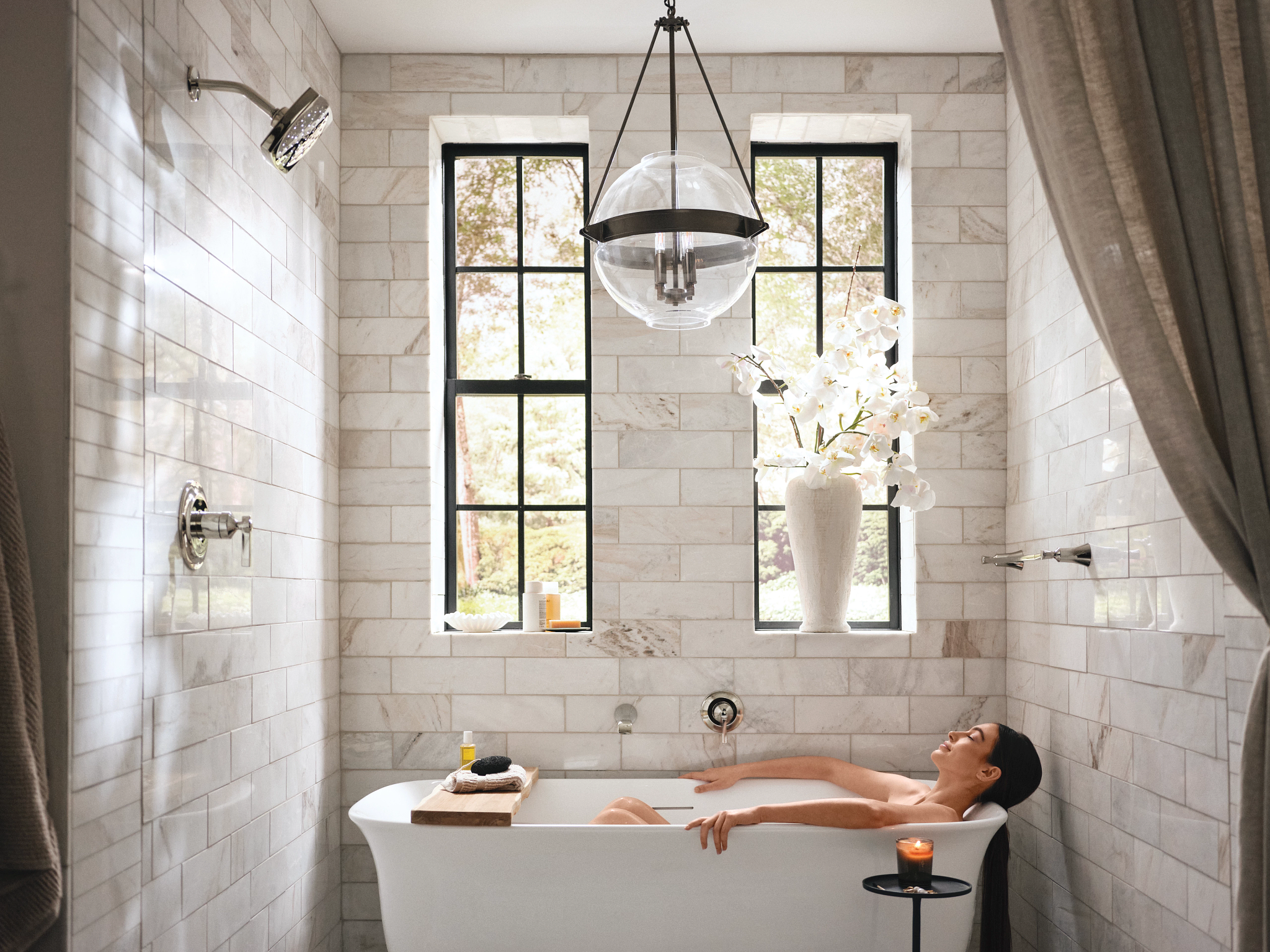 Moen WTS921 Flara Wall Mount Tub Filler Trim
