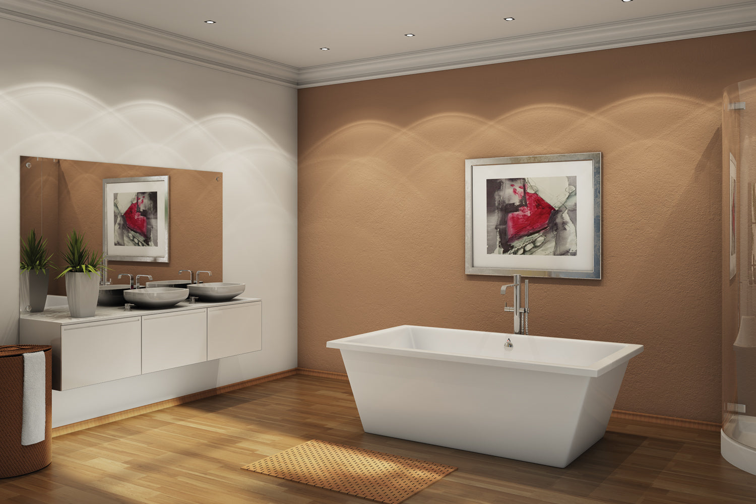 Americh Wade 6636 - Tub Only Freestanding Bathtub WA6636T-WH