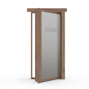 Hidden Flush Mount Walnut Pantry Door by Murphy Door