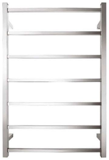 Times Square towel warmer with 7 square bars