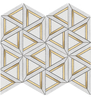Roca Rockart – Carrara White Metal (12"x14" Mosaic)