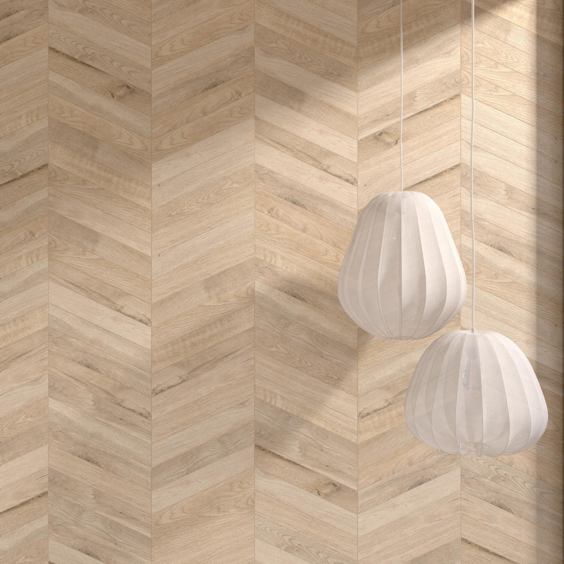 Wood Row Honey Tile Collection – Plank, Hexagon, Chevron & Wall Tile