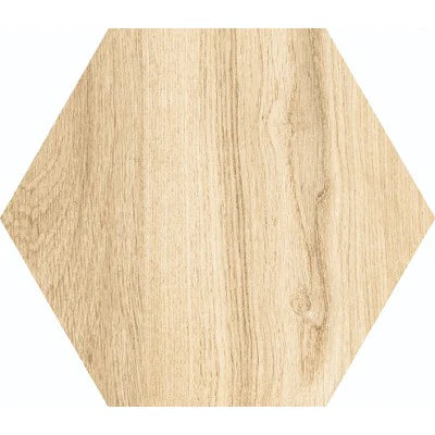 Wood Row Honey Tile Collection – Plank, Hexagon, Chevron & Wall Tile