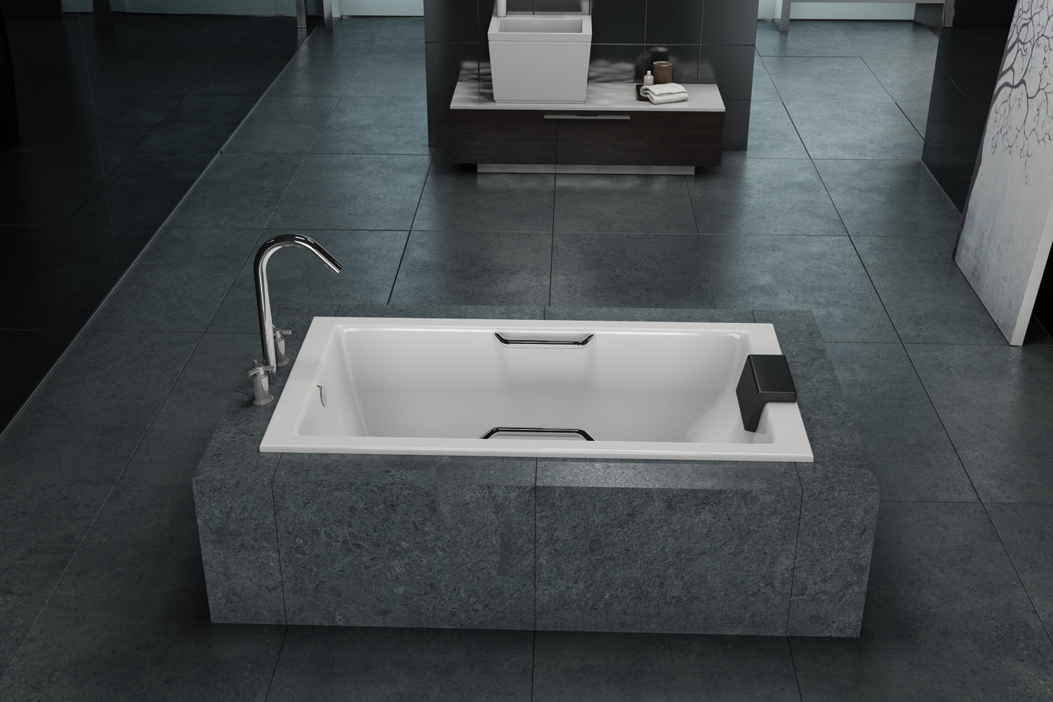 Americh Wright 6634 - Platinum Series Drop-in Bathtub WR6634P-WH
