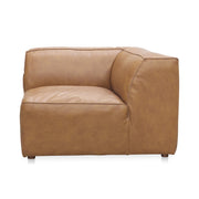 Moes Form Corner Chair Sonoran Tan Leather XQ-1001-40