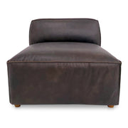 Moes Form Slipper Chair Espresso Brown Leather XQ-1002-20