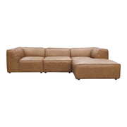 Moes Form Lounge Modular Sectional Sonoran Tan Leather XQ-1005-40