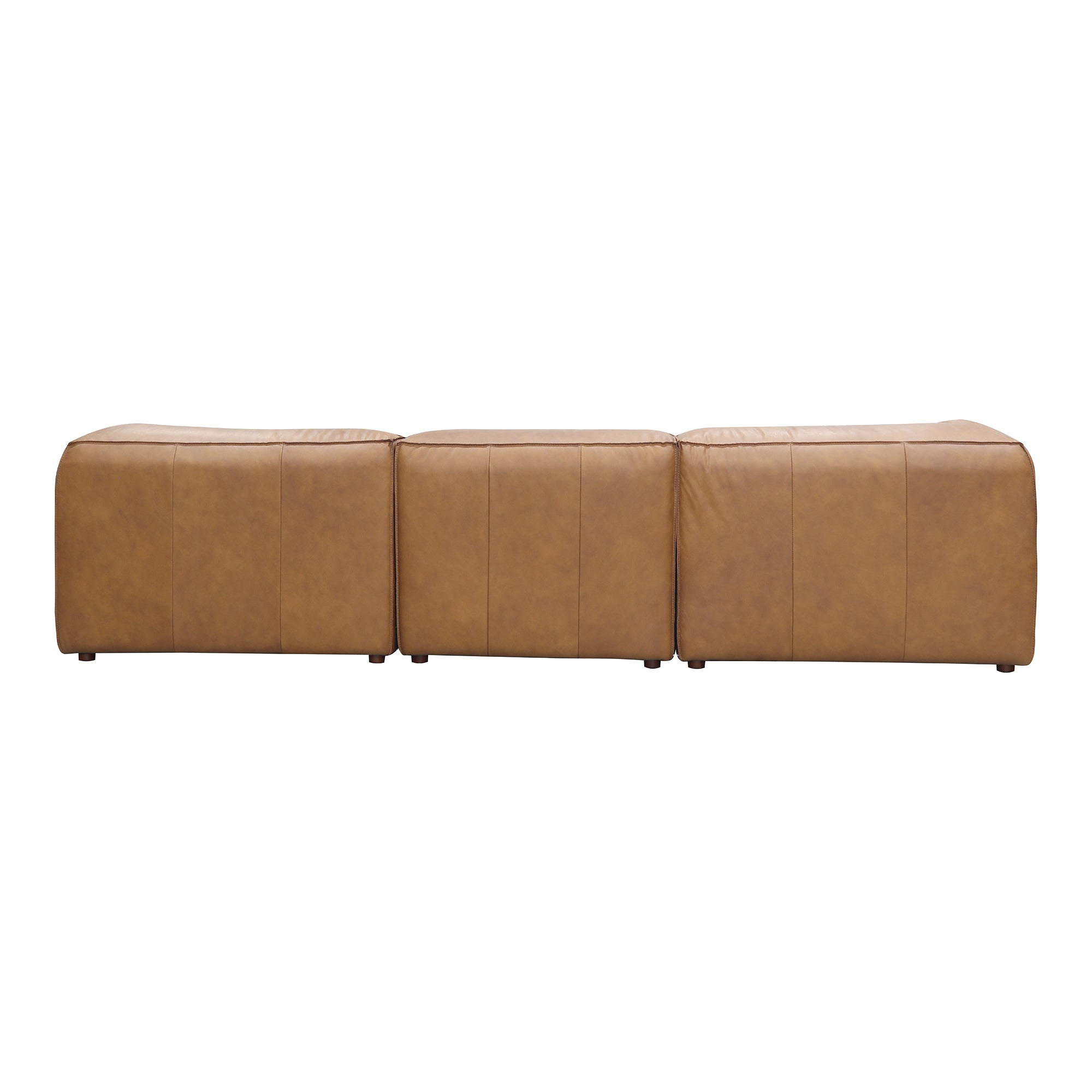 Moes Form Lounge Modular Sectional Sonoran Tan Leather XQ-1005-40