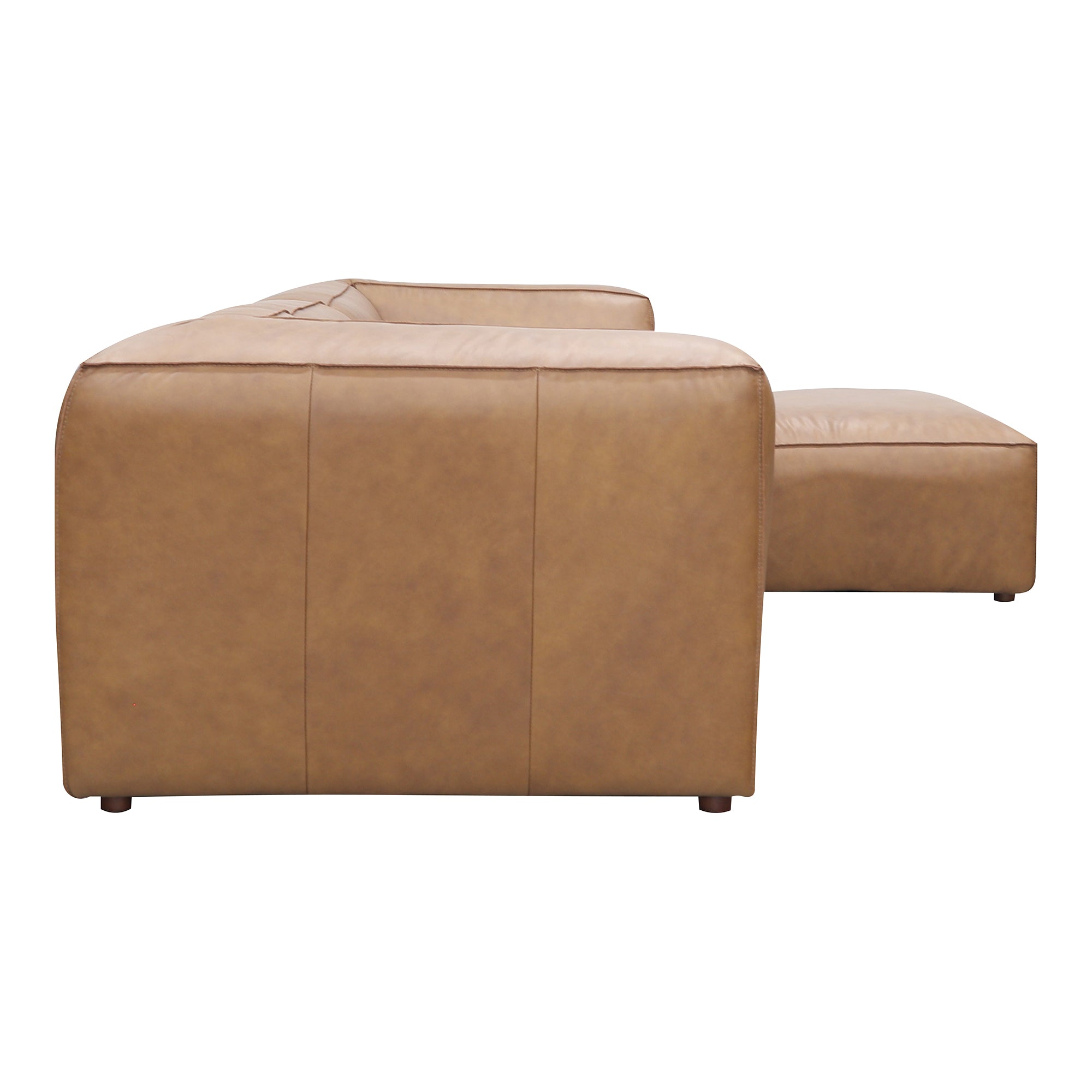 Moes Form Lounge Modular Sectional Sonoran Tan Leather XQ-1005-40