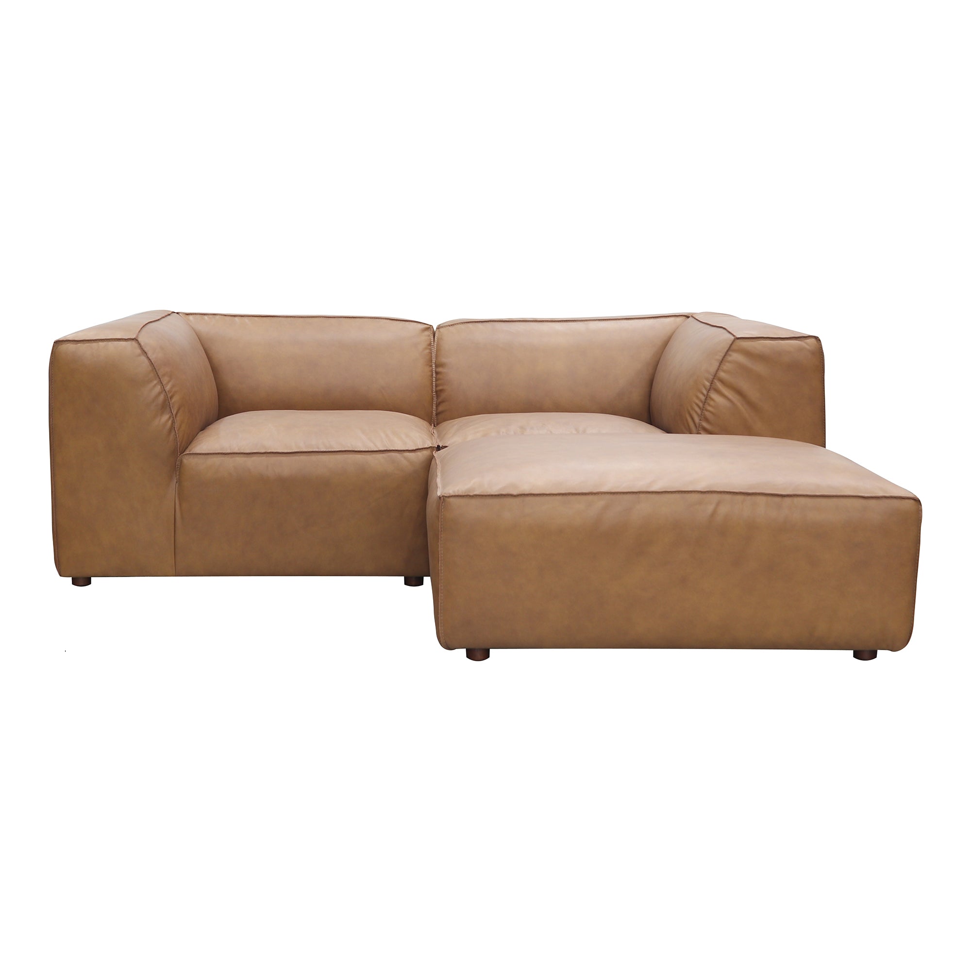 Moes Form Nook Modular Sectional Sonoran Tan Leather XQ-1006-40