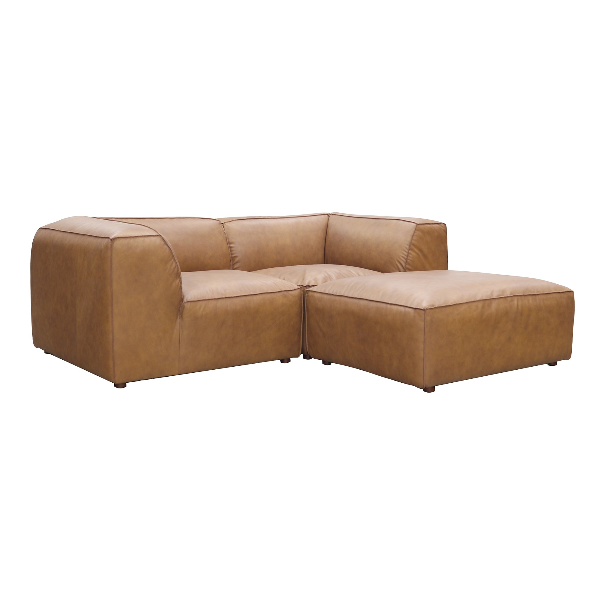 Moes Form Nook Modular Sectional Sonoran Tan Leather XQ-1006-40