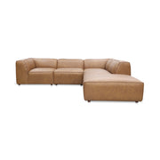 Moes Form Dream Modular Sectional Sonoran Tan Leather XQ-1008-40