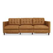 Moes Bridgers Power Recliner Sofa Tan Leather XQ-1011-40