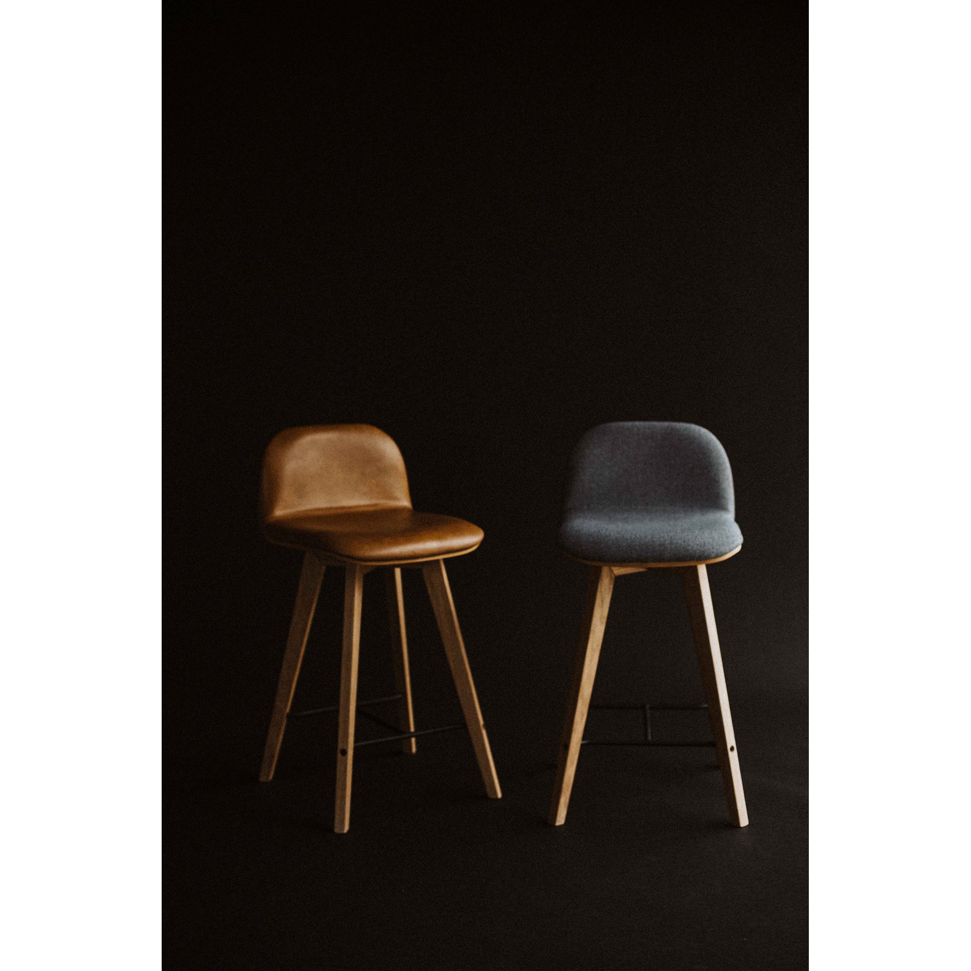 Moes Napoli Leather Counter Stool YC-1020-40
